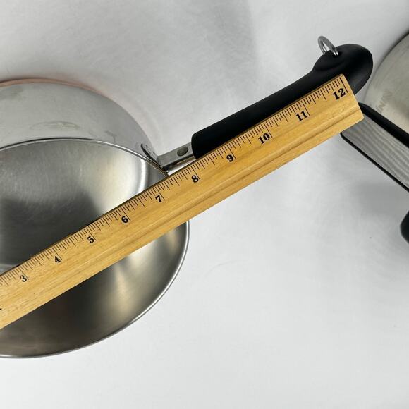 REVERE WARE 1801 VTG 2 Qt 92e Saucepan w Lid MADE IN USA Copper Stainless Steel - Picture 11 of 11